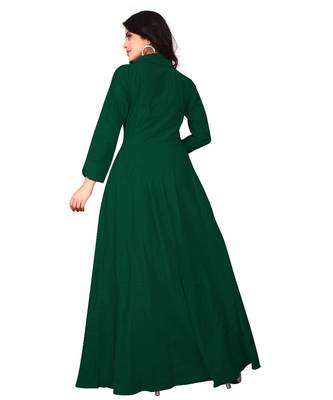 Women's Green Rayon kurti 2