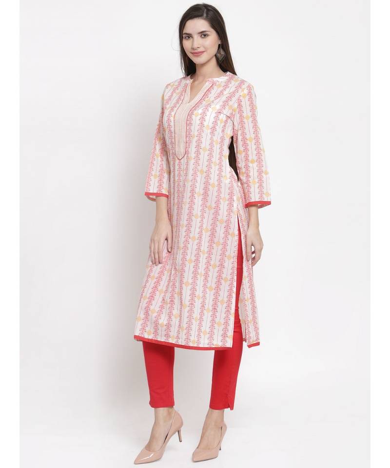 CORAL Cotton kurtis