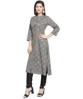 GREY Cotton kurtis 2