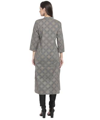 GREY Cotton kurtis 3