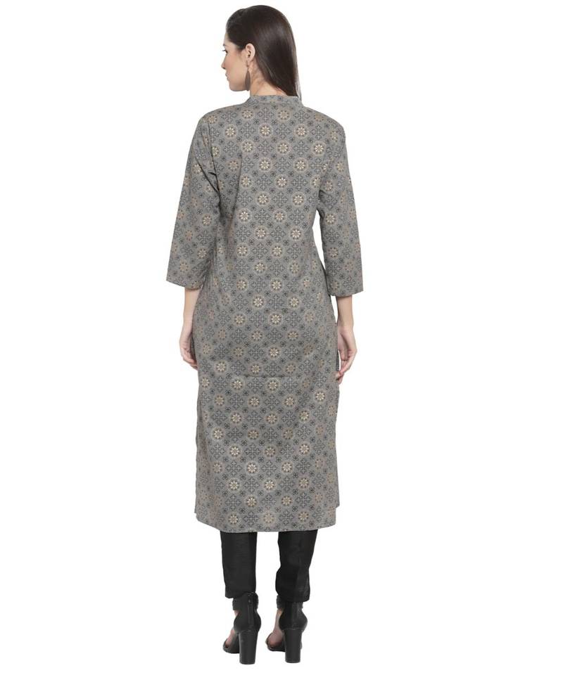 GREY Cotton kurtis