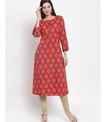 RED Cotton kurtis