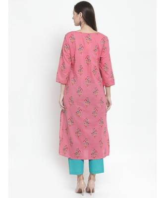 PINK Cotton kurtis 3