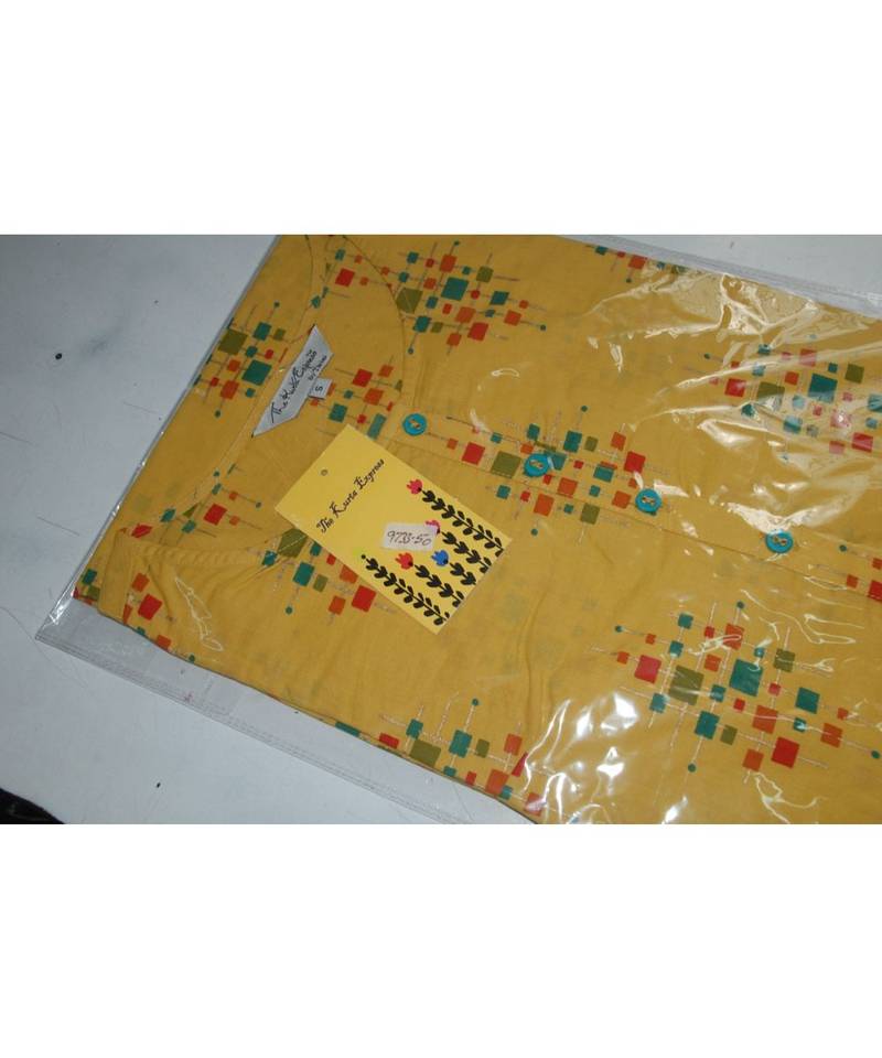 YELLOW Cotton kurtis