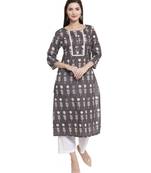 GREY Cotton kurtis
