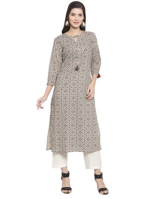 GREY Cotton kurtis 1