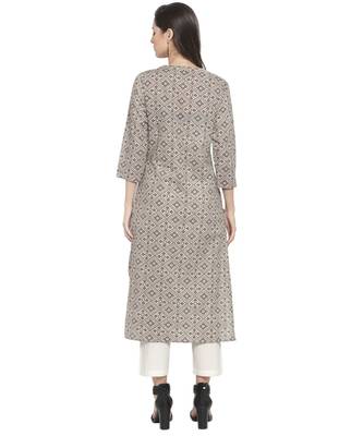 GREY Cotton kurtis 3