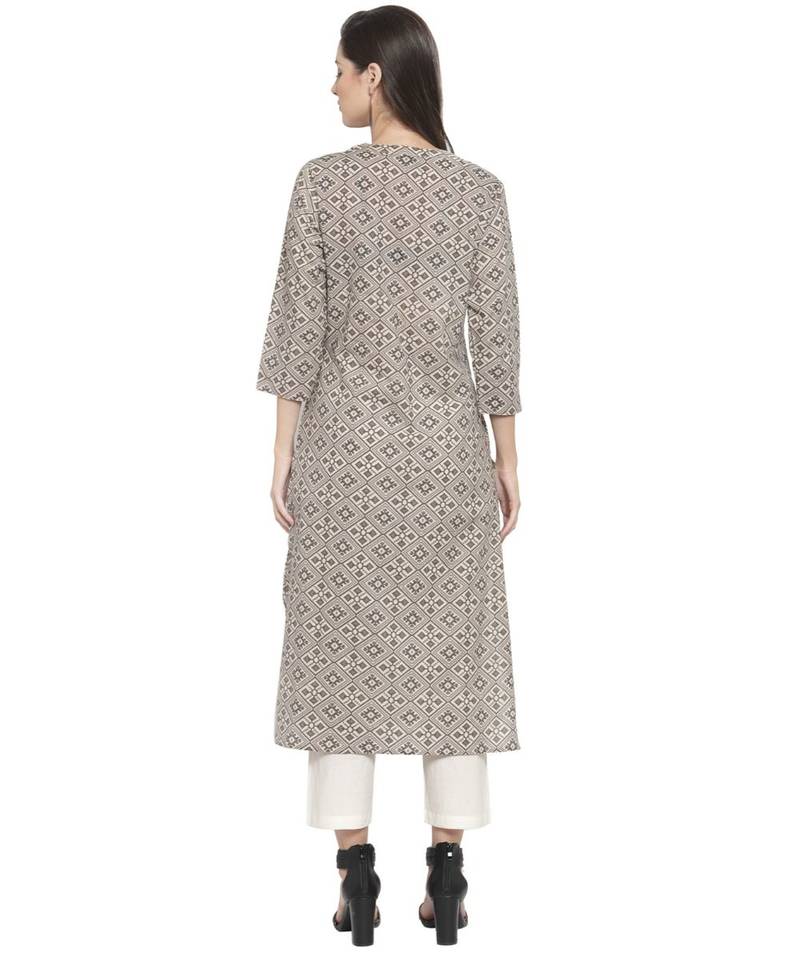GREY Cotton kurtis