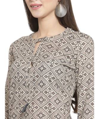 GREY Cotton kurtis 5