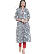 Grey Cotton kurtis