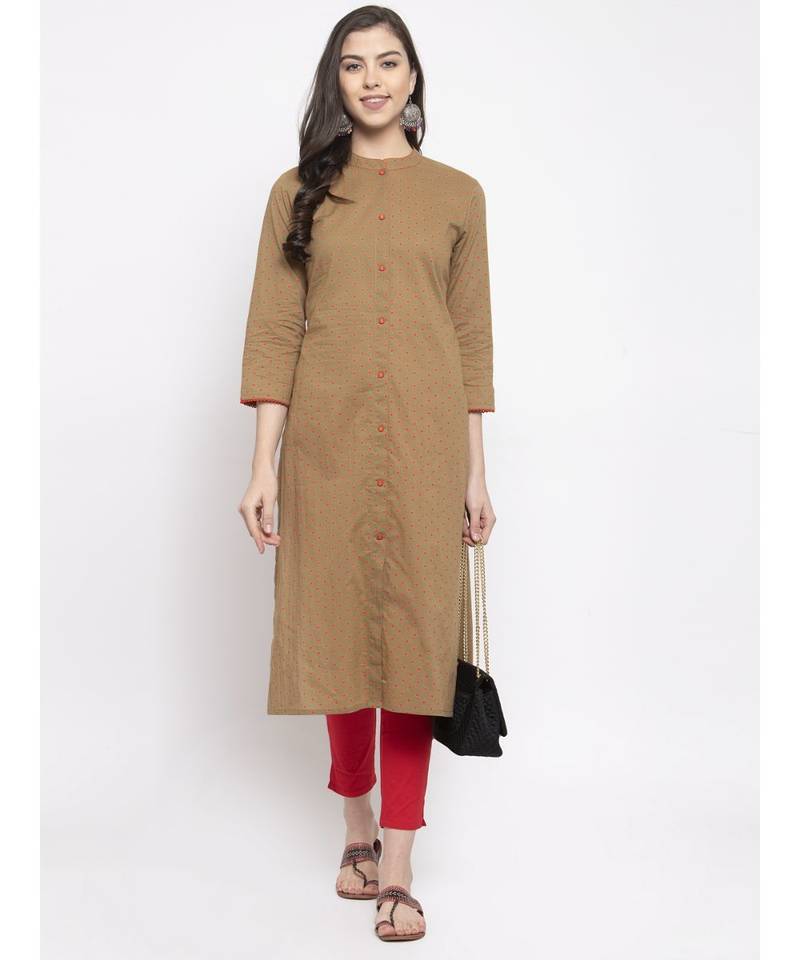 GREEN Cotton kurtis