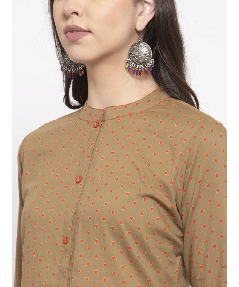 GREEN Cotton kurtis