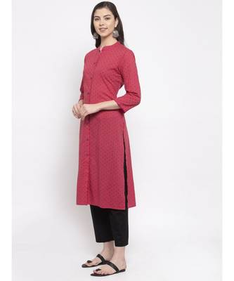WINE Cotton kurtis 2