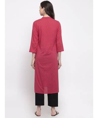 WINE Cotton kurtis 3