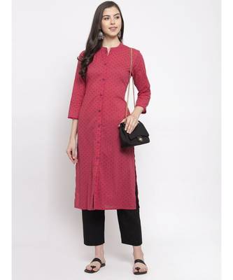 WINE Cotton kurtis 4