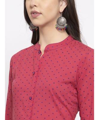 WINE Cotton kurtis 5