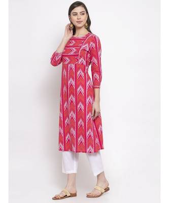 PINK Cotton kurtis 2