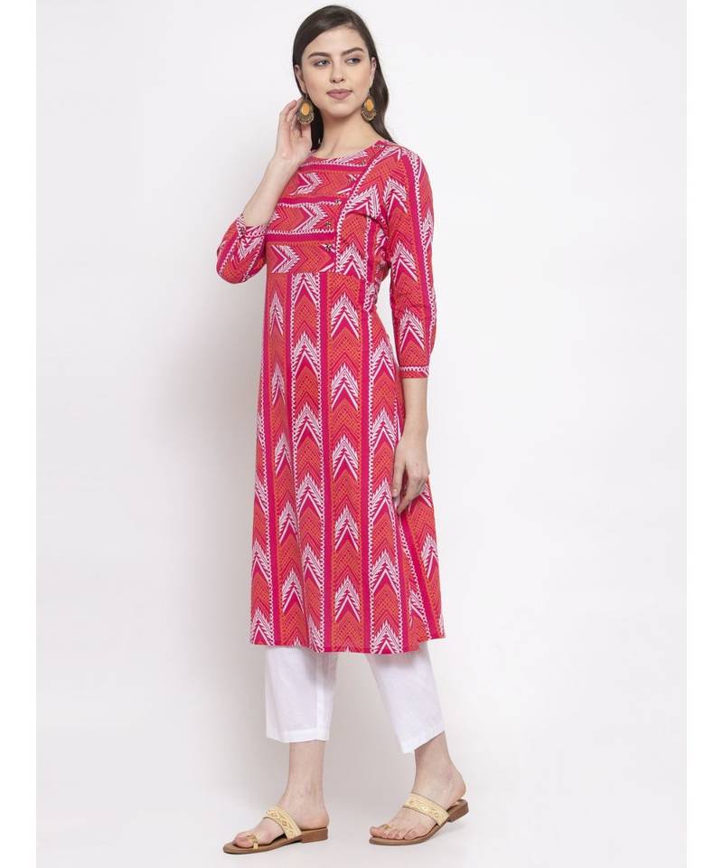 PINK Cotton kurtis