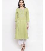 GREEN Cotton kurtis