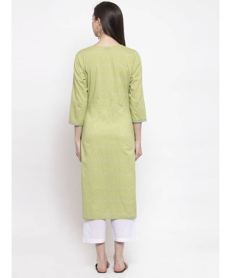 GREEN Cotton kurtis