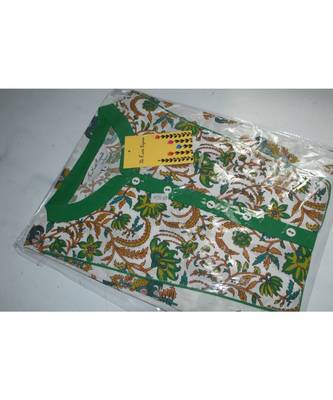 Green Cotton kurtis 6