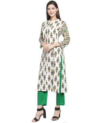 GREEN Cotton kurtis 1