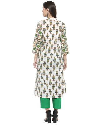GREEN Cotton kurtis 3