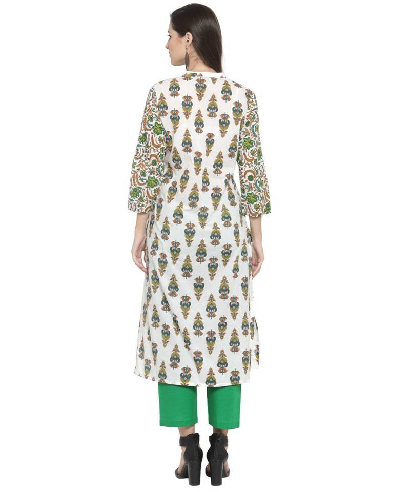 GREEN Cotton kurtis