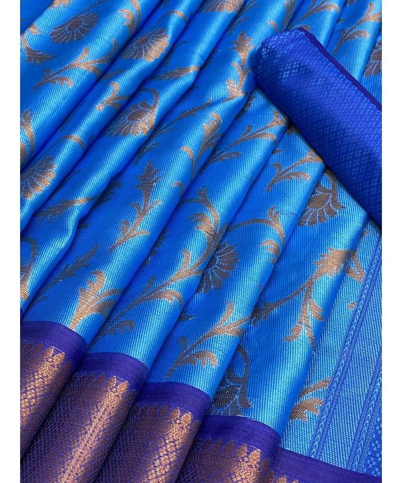 Vasket patola silk, silk egyptian with contrast brocket blouse SANJAR