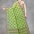 Green woven silk blend saree with blouse