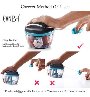 Ganesh Wonder Chopper with No Tear Technology 4
