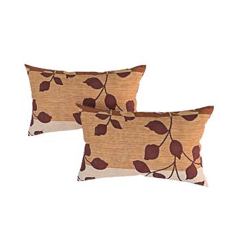 Swayam 144 TC Pure Cotton Brown and Beige Floral Printed Double Bed Sheet With 2 Matching Pillow Covers 4