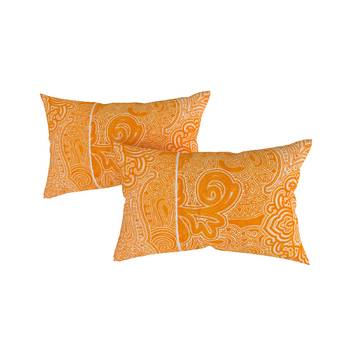 Swayam 144 TC Pure Cotton Olive and Yellow Ethnic Motif Printed Bed Sheet With 2 Matching Pillow Covers 3