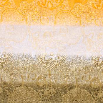 Swayam 144 TC Pure Cotton Olive and Yellow Ethnic Motif Printed Bed Sheet With 2 Matching Pillow Covers 4