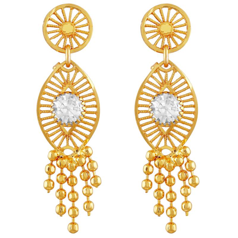 Traditional 1 Gram Gold plated Multi String Necklace Set For Women