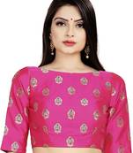 Jecquard Silk Patola Design Womens Readymade Saree Blosue