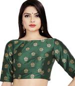 Jecquard Silk Patola Design Womens Readymade Saree Blosue