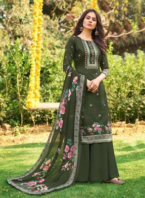 Mehendi embroidered cotton salwar 1