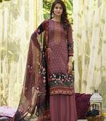 Pink embroidered cotton salwar