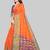 orange woven banarasi saree with blouse