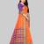 orange woven banarasi saree with blouse