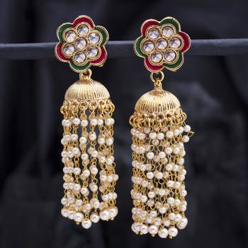 Multicolor pearl earrings 1