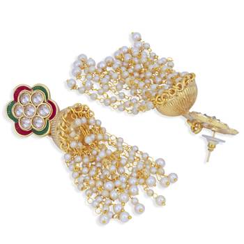 Multicolor pearl earrings 3