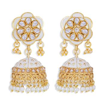White pearl earrings 2
