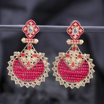 Maroon earrings 1