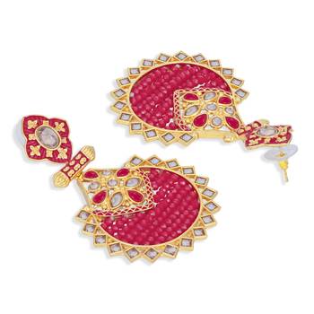 Maroon earrings 3