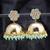 Blue pearl earrings