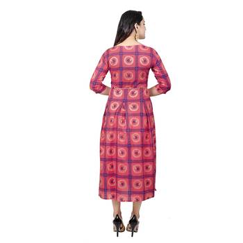 Light-pink printed cotton kurtas-and-kurtis 2