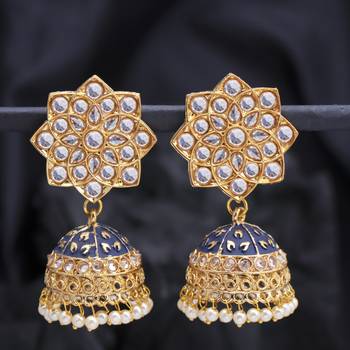 Purple pearl earrings 1