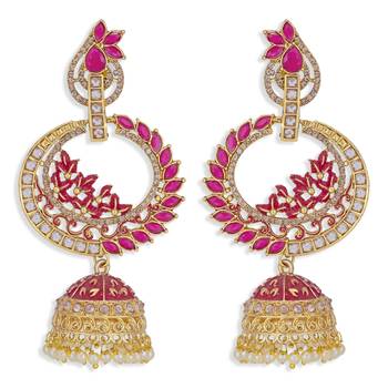 Pink pearl earrings 2